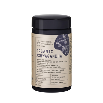 Evolution Botanicals Organic Ashwagandha Extract (powder) 100g