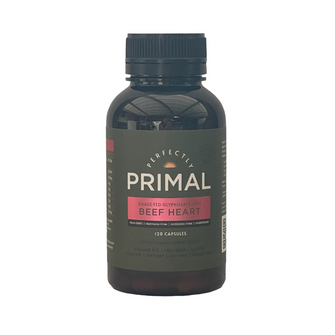 Perfectly Primal Grass-fed Glyphosate-free, Non-GMO Beef Heart Capsules