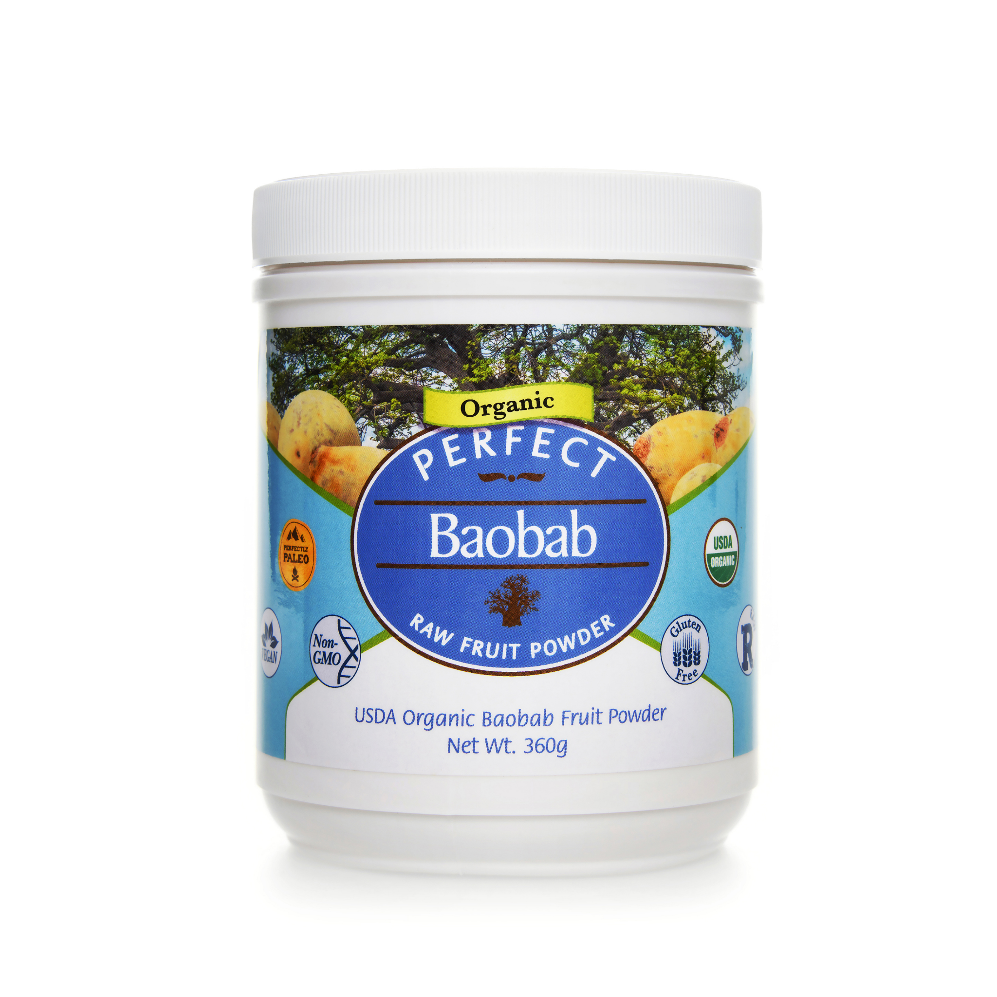 Organic Baobab Fruit Powder - Perfect Supplements