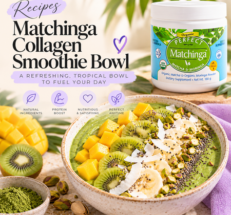 Matchinga Collagen Tropical Smoothie Bowl