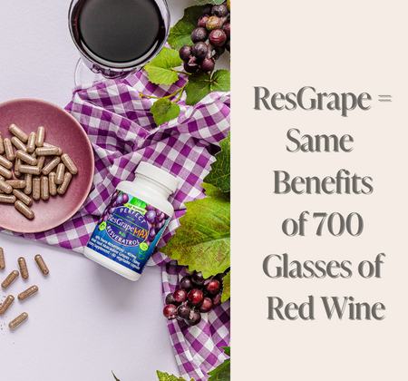 ResGrape = Same Benefits of 700 Glasses of Red Wine