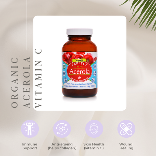 Perfect Organic Acerola Cherry Powder Vitamin C Superfood